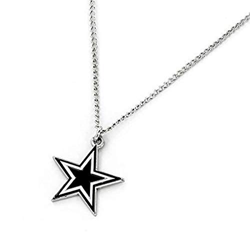 Aminco NFL Dallas Cowboys Team Logo Pendant Necklace Silver Size 4
