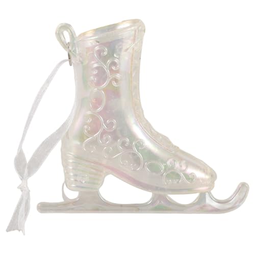 Alipis Ice Skates Ornament: Acrylic Ice Skating Boots Ornament - Decorative Hanging Figure Skates Pendant for Christmas Tree Festive Holiday Party Decor