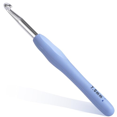 7mm Crochet Hook, Ergonomic Crochet Hooks with...