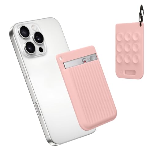 kwmobile Funda para Grabadora de Voz IA   Funda Compatible con PLAUD Note AI Voice Recoder   con Ventosas para Pegarlo al Móvil Tablet Portátil   Rosa Palo