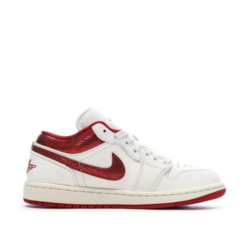 Image of Air Jordan 1 Low SE Women's Shoes (Sail /Team Red /Varsity Red)