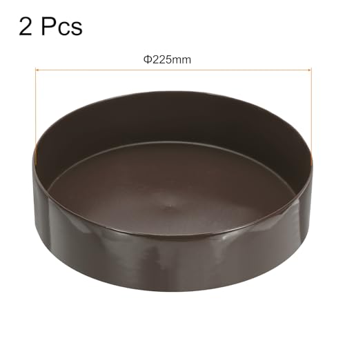 Image of uxcell 2pcs Rubber End Caps 225mm(8 7 /8 Inch) ID x 80mm(3 1 /8 Inch) H Vinyl Round Tube Bolt Cap Cover Screw Thread Protectors Brown