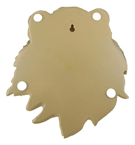 Ebros Simba Safari King Of The Jungle Lion Head Wall Decor Plaque 9.25"Tall Taxidermy Art Sculpture Alpha Pride Lions Hanging Bust Plaques #TOP6