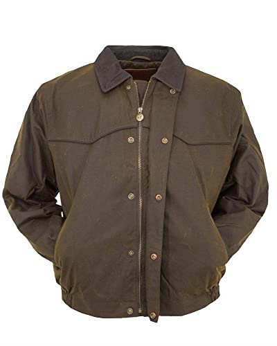 Outback Trading Company Men's 2149 Trailblazer Waterproof Breathable Fleece Lined Cotton Oilskin Western Jacket