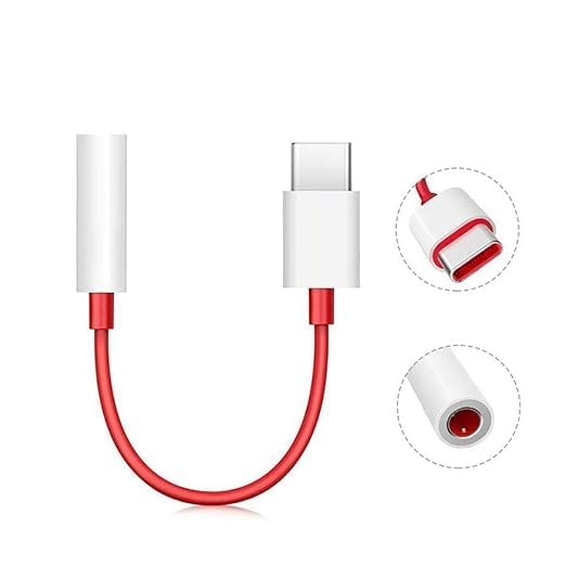 Image of Etguuds Charger Compatible with Oneplus Type C to 3.5mm Audio Jack Converter Splitter Adapter Headphones Jack for Earphon