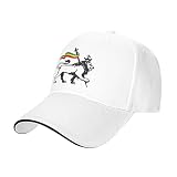 KYWSM Rasta Lion of Judah Baseball Cap for Men Women, Adjustable Snapback Hat, Dad Hat White
