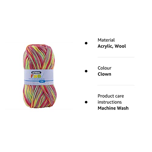 Patons Fab DK Kitting/Crochet Yarn Double Knitting Wool 100g Balls and 100% Acrylic Machine Washable & Tumble Dry Yarn - Image 3