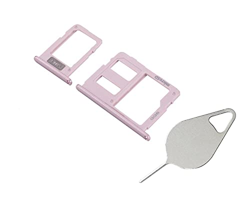 OnlyTech  Cajón para tarjeta SIM y tarjeta de memoria Micro SD compatible con Samsung Galaxy J5 2017 SM J530 rosa + herramienta de extracción