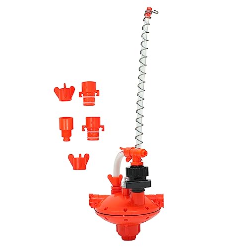 VANZACK 1 Pieza Regulador bañera para pajaros Bird Bath oca Gansos dispensador alimentación automática de Agua Accesorios para gallineros Suministros de Bebedero de Pollo el plastico Rojo