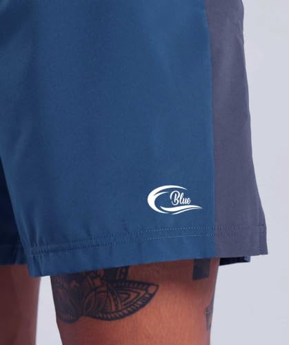 Image of CBlue Men's Outdoor Quick Dry Lightweight Sports Shorts with 2 Zipper Pockets, Breathable Hiking Running Gym Workout Athletic Shorts | CBblue Men's Quick Dry Sports Shorts with Zipper Pocket