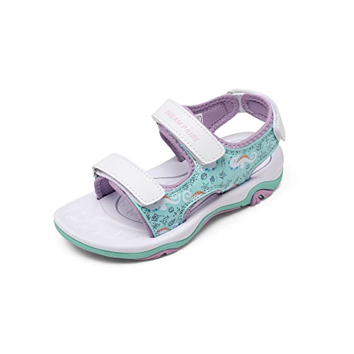 Image of DREAM PAIRS Boys Girls Summer Sandals | Outdoor Athletic Kids Sport Water Shoes Anti-slip Toddler Lightweight Comfortable Cute Cartoon Quick-drying