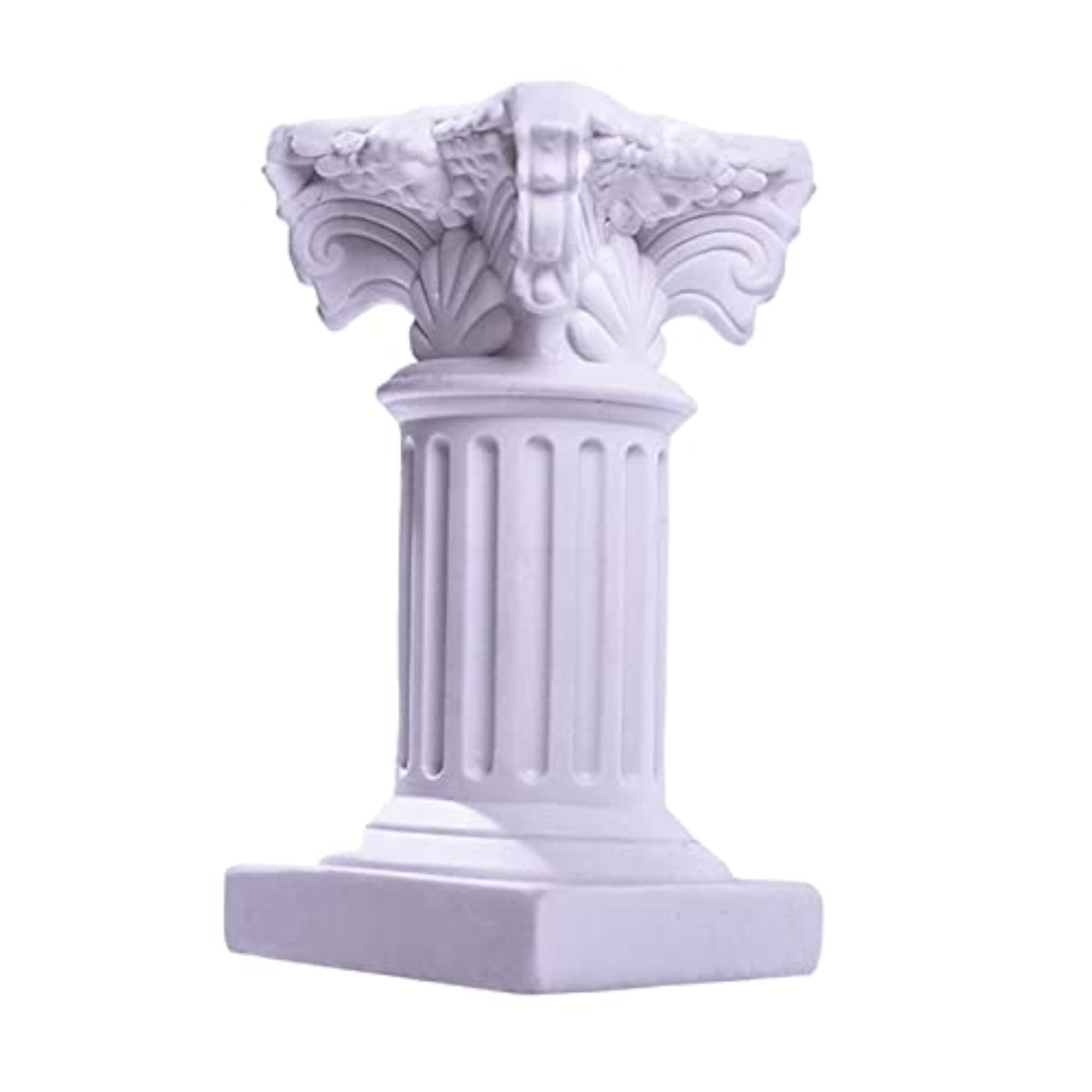 3X Miniature Roman Pillar Pedestal Stand Statue