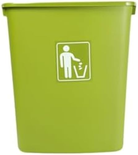 ゴミ箱 蓋なし 長方形 プラスチック カバーレス ゴミ箱 大きい スリム 40L 台所 商業 レストラン オフィス ゴミ箱 寝室用のゴミ箱 大容量 グリーン 40L