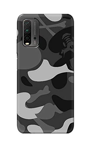 Image of Printed Hard Back Cover Case for Mi Redmi 9 Power Back Cover (Army Pattern) -702