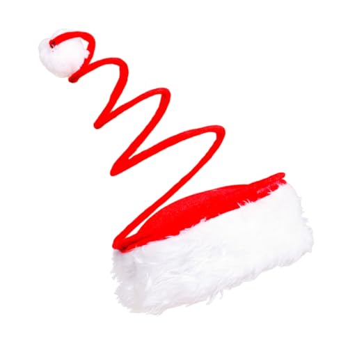 ELAYARD Weihnachtsmütze aus Weichem Vliesstoff mit Federspirale...