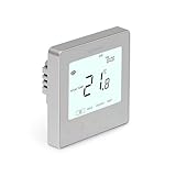 LavaTap – Heatmiser NeoStat V2 Smart Thermostat – Wet Central Heating, Wet Underfloor Heating & Hot Water Timer (Not Electric UFH) – Programmable Heating Control, App Requires NeoHub (Platinum SIlver)