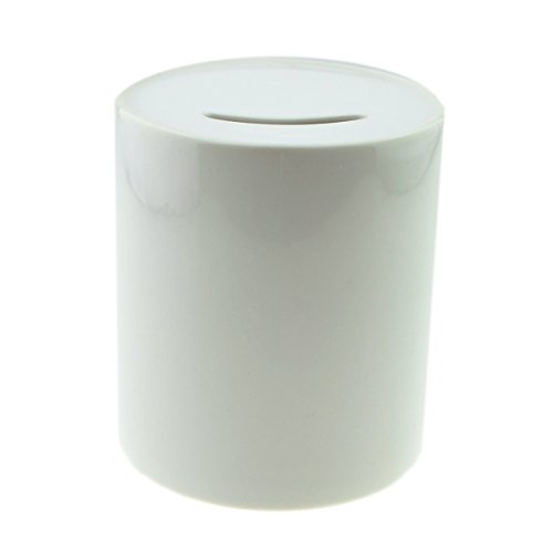 GTR-Prestige Giftware Plain White Ceramic Money Box Suitable for Sublimation or Just as it is - XMBX
