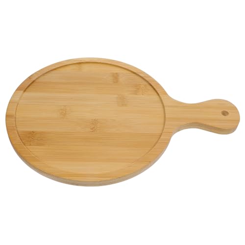 ABOOFAN Natural Wood Pizza Peel 9 Inch Pizza Serving Board Spatula Easy Baking Tool for Pizza Bread