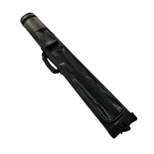 Yiju Pool Cues Case Billiard Pole Storage Bag 4 Holes, Organizer Accessories Outdoor PU Leather Professional Billiard Pool Cue Bag