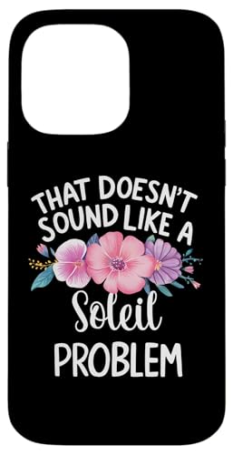 SOLEIL Personalized Cute Flower Girls SOLEIL Name スマホケース iPhone 14 Pro Max 用