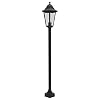 Smartwares ES94 Klassieke wandlantaarn voor buiten, 4 glazen wanden, met bewegingssensor, max. 100 W/spaarlamp 23 W, zwart, 125cm