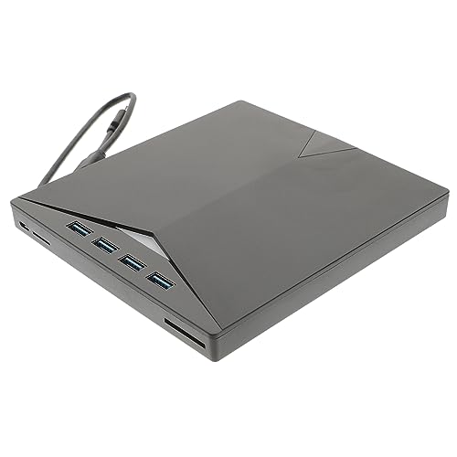 Angoily External USB DVD Drive Portable Cd Burner and Rewriter Type Compatible Laptop and Desktop Slim Optical Drive for Music Playback Video and System Installation