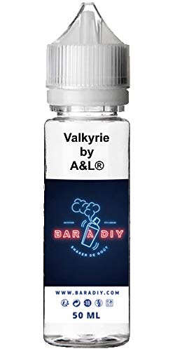 E-liquide assemblé par BAR à DIY® avec le concentré Valkyrie de A&L® - 50mL - Sans nicotine ni tabac