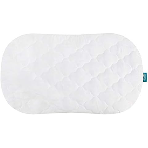Biloban Bassinet Mattress Pad Cover Fits for Halo Bassinest Swivel Sleeper Mattress (31"x18"), Oval/Hourglass,Microfiber, Waterproof and Soft Cover