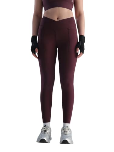 Image of CAVA Hourglass Snug Leggings for Women | V Waistband, Anti Camel Toe, Curved Back Seam, Deep Side Pockets, Sculpting ADPT Fabric