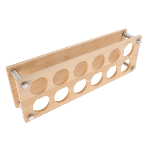 Alipis Shot Glass Display Rack Wooden Holder for Stemware for Bar Dining Room Modern Aesthetic Space Optimization Sturdy Build User Friendly Design