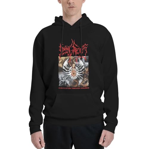 Dying Music Fetus Men's Hoodie Pullover Tops Sweatshirt Long Sleeve Graphic With Pocket