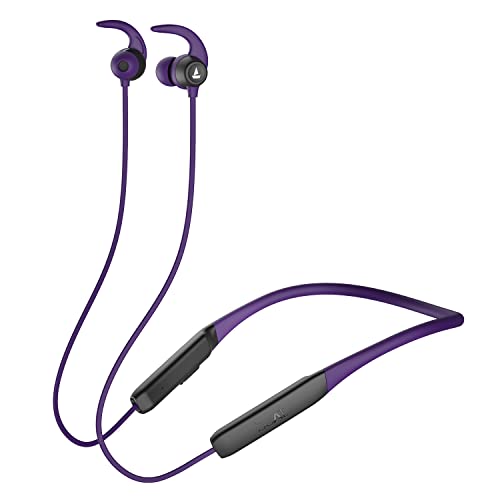 Image of Boat Rockerz 255 Neo in-Ear Bluetooth Neckband with Mic with ENx Tech, Smart Magnetic Buds, ASAP Charge, Upto 25 Hours Playback, 12MM Drivers, Beast Mode, Dual Pairing (Purple Haze)