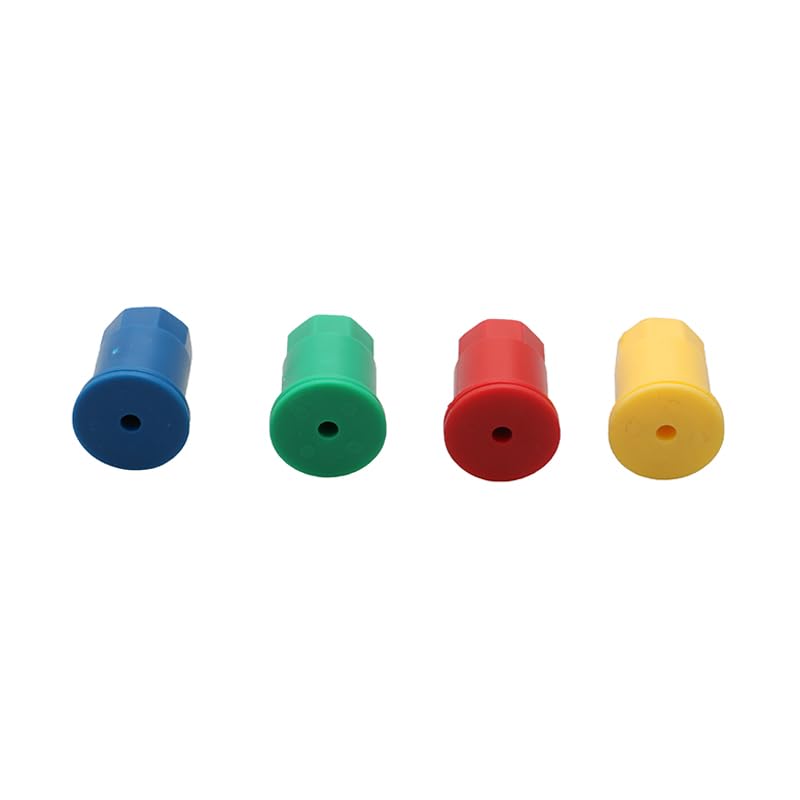 Buse d'atomisation Ronde Coupe-Vent pour pulvérisateur agricole, tête d'arrosage en Acier Inoxydable à 80 degrés, 30 pièces(80-04 Red)