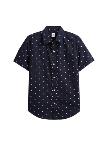 GAP Boys' Short Sleeve Poplin Shirt