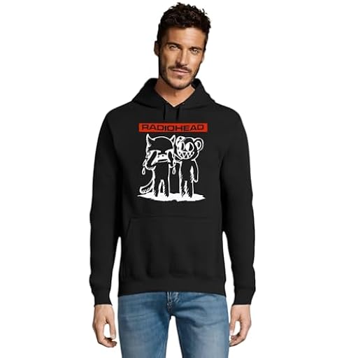 Sudadera Capucha Grupo de Rock música Radioh-Grupo Estilo música (FR/ES, Letras, XL, Regular, Regular, Negro) | Ya disponible en tu tienda friki favorita! En mundofriki.es!