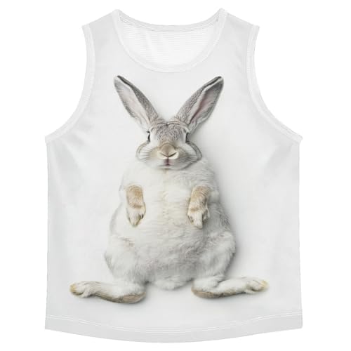 Funny Boys Tank Top Shirts Sleeveless T-Shirts Crew Neck for Kids Clothing Children