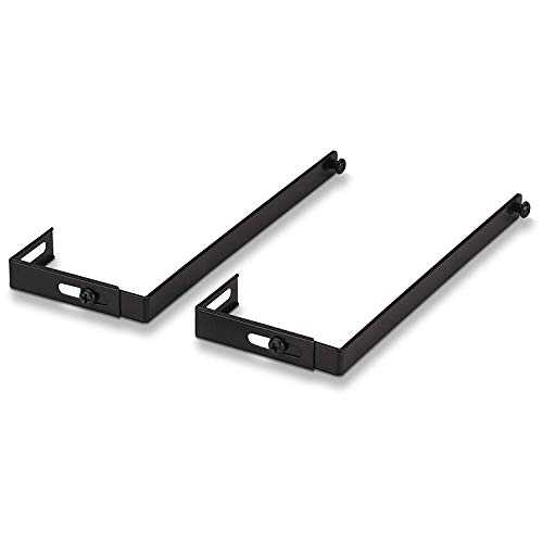 Officemate Universal Partition Hanger Set, Adjusted to fit Panels with 1 1/4 inch to 3 1/2 inch Thickness, Metal Black (21460) - 4 Pair