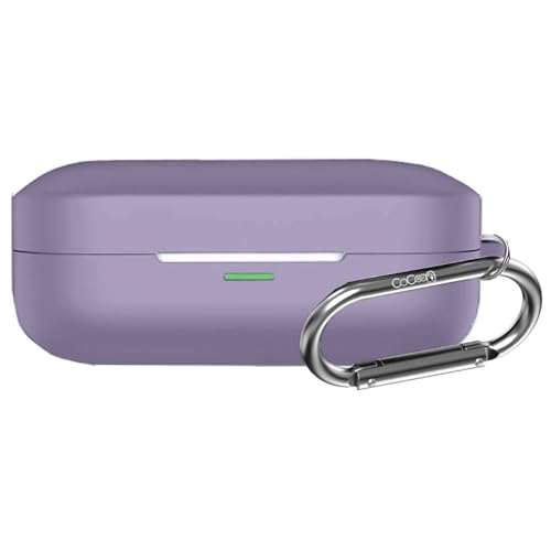 Image of Soft Silicone Case Cover Compatible for Realme Buds Air 7 | 7 Pro (Lavender Purple)