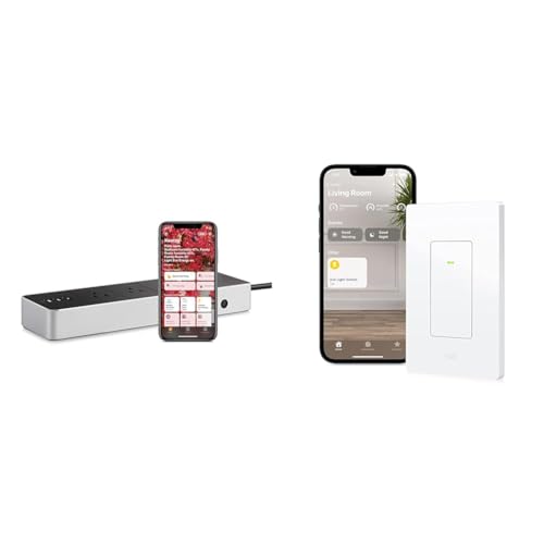 Image of Eve Energy Strip - Apple HomeKit Smart Home Triple Outlet & Power Meter with Built-in Schedules & Light Switch - Connected Wall Switch (Apple HomeKit), Single, Alternating & Cross switches