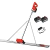 Concrete Screed Vibratory Kit,Concrete Finishing Tool,Battery Powered Concrete Surface Leveling Tamper Ruler,Lithium Battery Concret Trowel,150cm