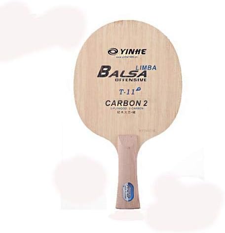 T-11s 3 capas de madera pura +2 capas de carbono raqueta de tenis de mesa pala de bate 1XTable Tennis Racket Guard Side (Penhold-CS)