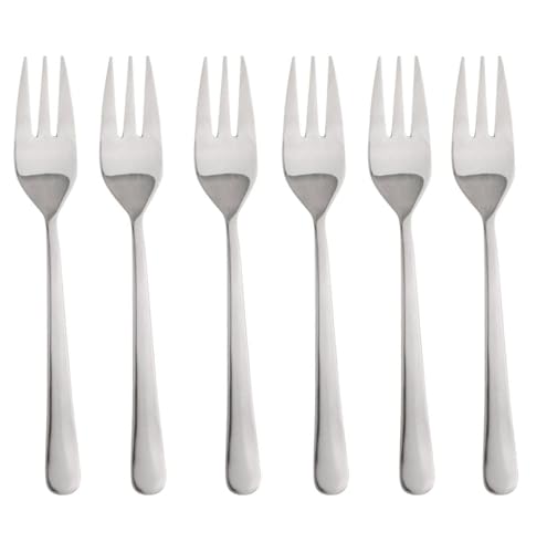 KINGHOFF KH-1338 (3519) Lot de 6 fourchettes Ă dessert brillantes