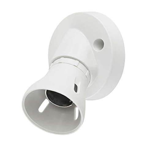 New Bayonet Batten White Ceiling Lamp Holder BC B22 Light Bulb Socket Lamp Fitting Cover