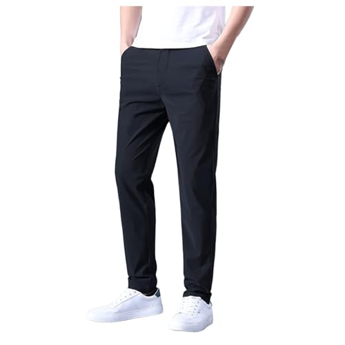 Pantalon de sport décontracté pour hommes patchwork ample en coton confortable