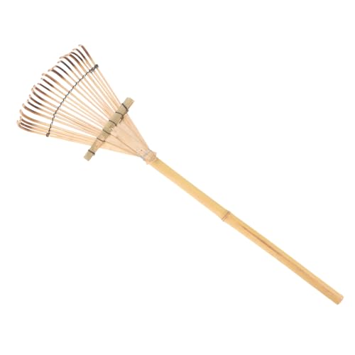 rastrillo para Hojas Mini rastrillo Cacerola rastrillo de Mano cultivador Desmontable Light jardineria lapto Herramienta rastrillo de Mano pequeño rastrillo de Paisaje de Madera Kisangel
