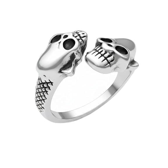 the men thing GRIMHUG - Alloy Adjustable Vintage Ring, American trending Style for Men & Boys-picture-48
