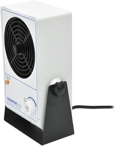Ionizadores De Sobremesa con Ventilador Iónico Antiestático Profesional Que Eliminan La Electricidad Estática. Ventilador Iónico De 25 W, 0,12 A, 45-110 Cfm.
