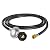 Jakivew 5FT Propane Regulator Hose, Low Pressure Gas Line for Blackstone 28"/36" Griddles, Weber, Char-Broil, Nexgrill Grills, Patio Heaters & Propane Fire Pits – QCC-1 to 3/8" Female Flare Fitting