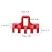 PATIKIL Badminton Stringing Racquet Load Spreader, 4 Pack Racket High Pounds Load Adapter Protector Stringing Machine Tool, Red