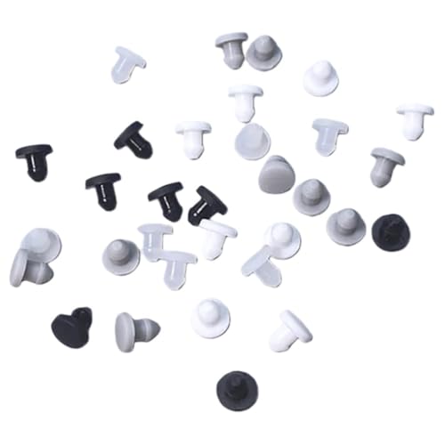 Bouchon d'extrémité d'obturation 4mm silicone noir 10pcs - 6